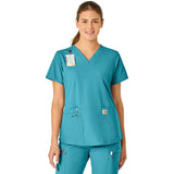 Carhartt Scrubs Women's Five-Pocket Modern Fit V-Neck Top