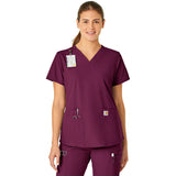 Carhartt Scrubs Women's Five-Pocket Modern Fit V-Neck Top