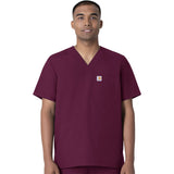 Carhartt Scrubs Men's Four-Pocket Modern Fit V-Neck Top