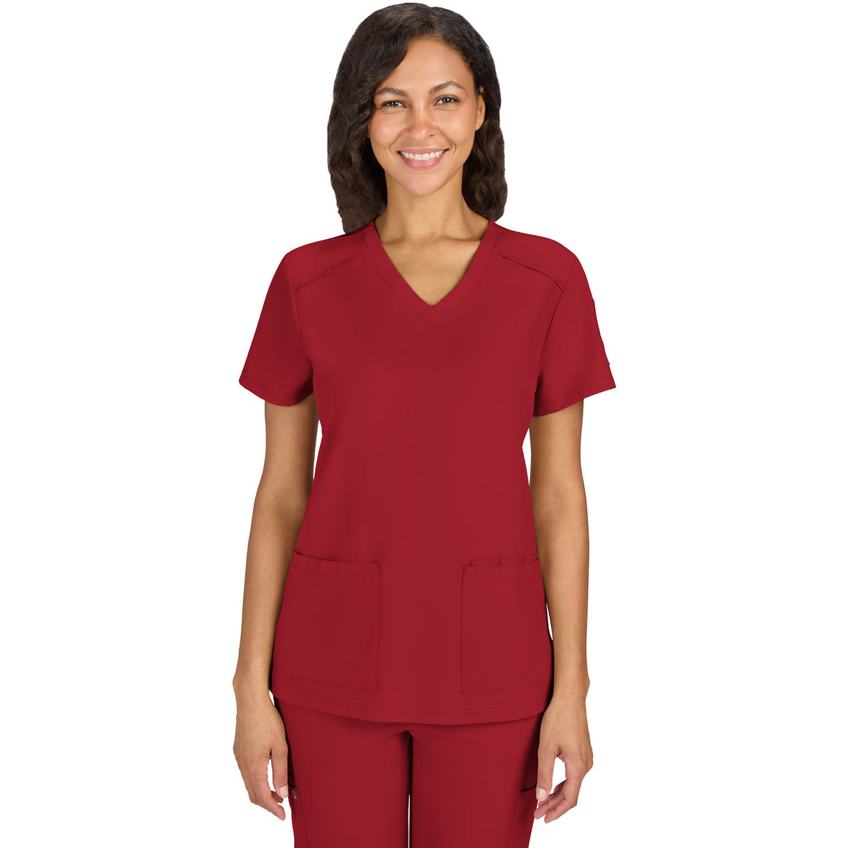 KOI Women's Three-Pocket V-Neck Cardi Top