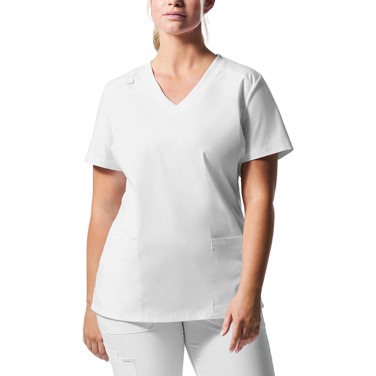 Landau Women's Three-Pocket V-Neck Top