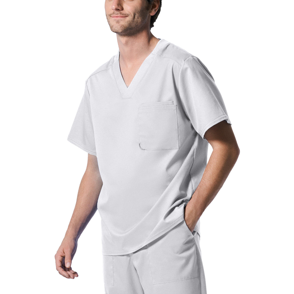 Landau Men's Two-Pocket Tuckable V-Neck Top