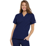 Cherokee Women's 2-Pocket V-Neck Top