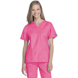 Cherokee Women's 2-Pocket V-Neck Top