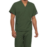 Cherokee Unisex 1-Pocket V-Neck Top