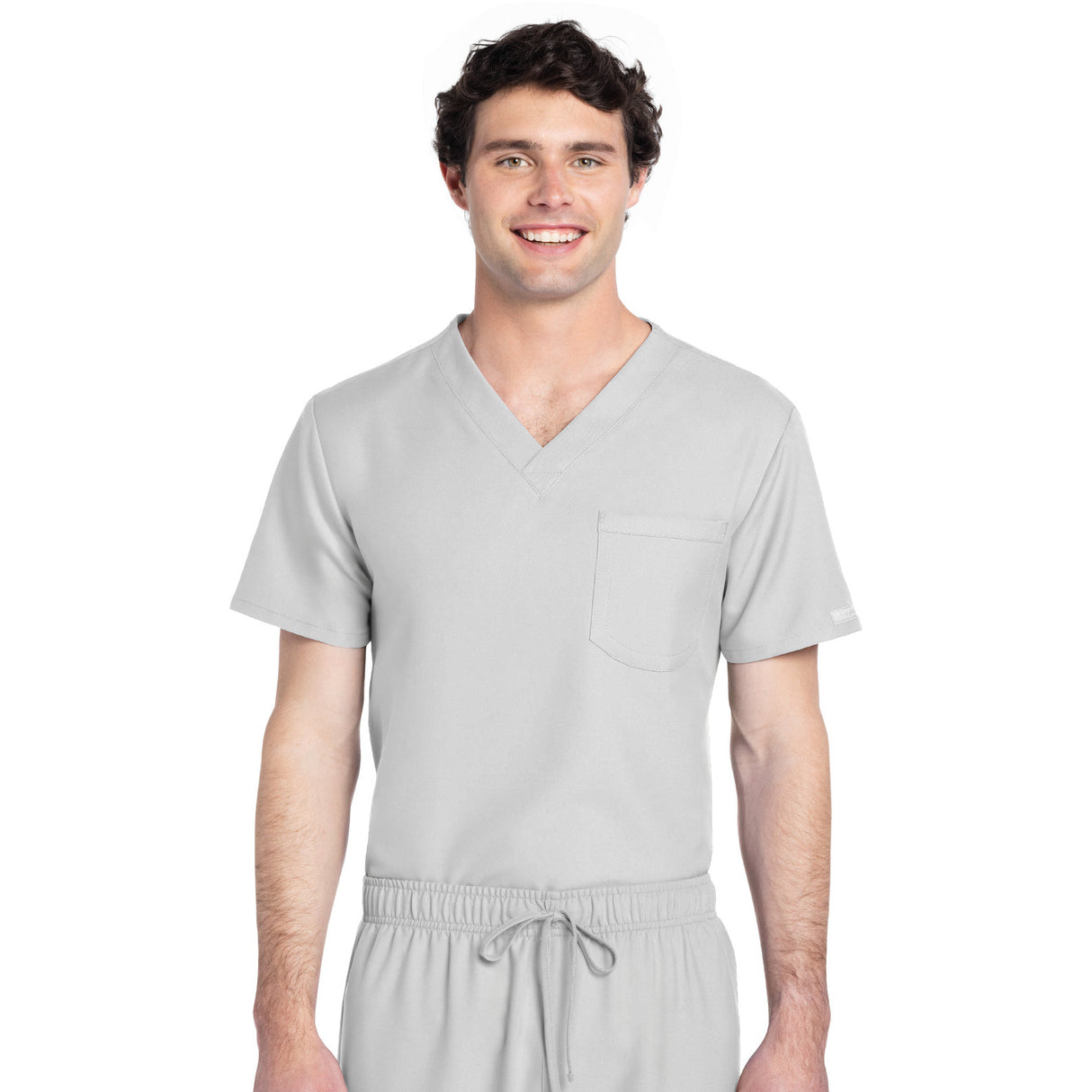 Cherokee Unisex 1-Pocket V-Neck Top