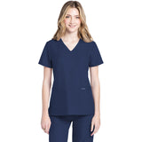 Cherokee Women's 2-Pocket V-Neck Top