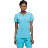 Dickies Medical Women's 2-Pocket Contemporary V-Neck Top