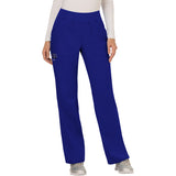 Cherokee Women's 4-Pocket Mid Rise Straight Leg Pull-on Pant