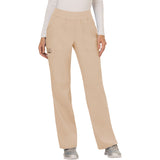 Cherokee Women's 4-Pocket Mid Rise Straight Leg Pull-on Pant