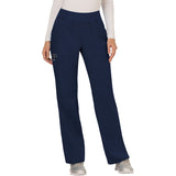 Cherokee Women's 4-Pocket Mid Rise Straight Leg Pull-on Pant