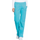 Cherokee Women's 4-Pocket Mid Rise Straight Leg Pull-on Pant