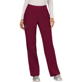 Cherokee Women's 4-Pocket Mid Rise Straight Leg Pull-on Pant