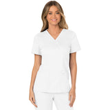 Cherokee Women's 2-Pocket Mock Wrap Top